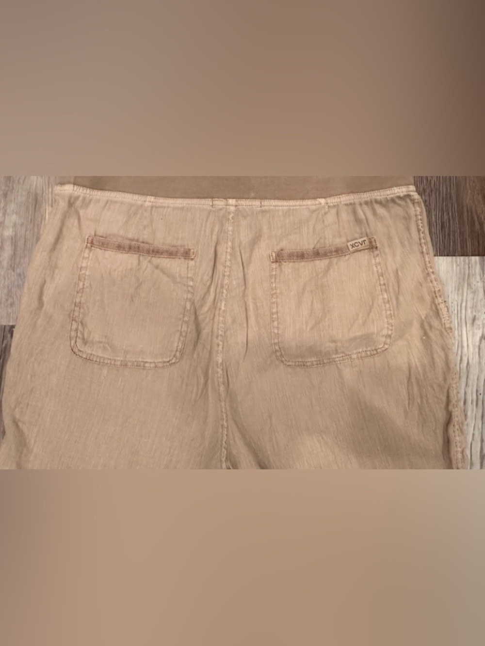 XCVI Camden Linen Tapered Crop Pant Pull On Lightweight Neutral Sz M - Picture 7 of 14